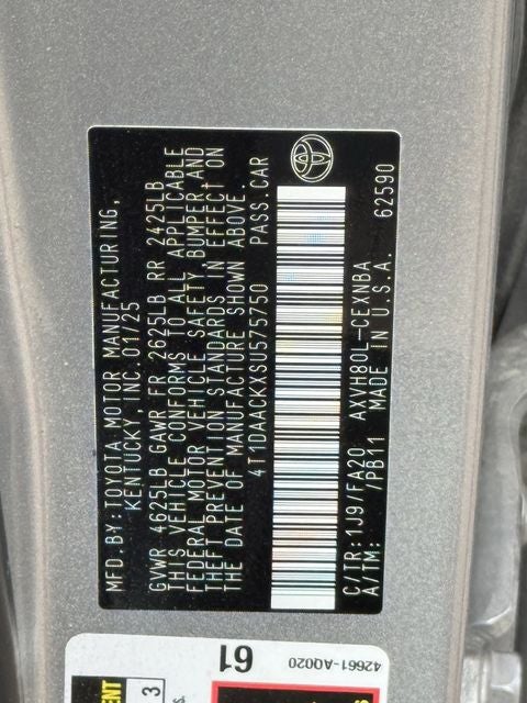 2025 Toyota CAMRY LE