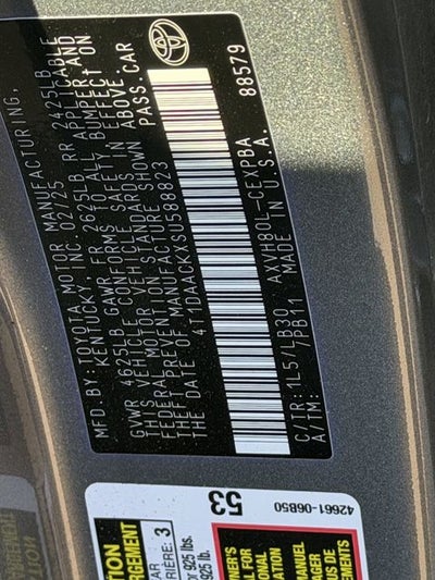 2025 Toyota CAMRY XSE