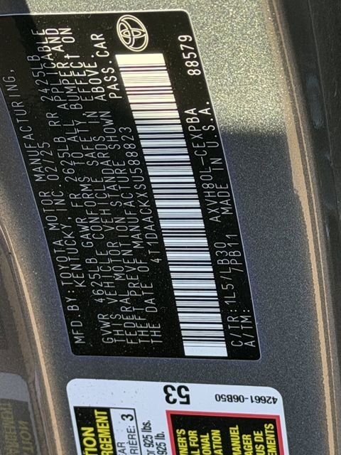 2025 Toyota CAMRY XSE