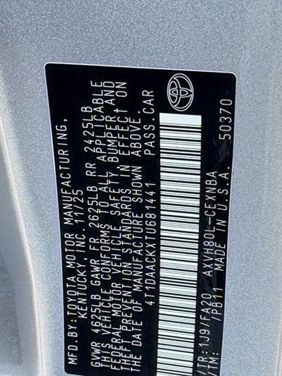 2026 Toyota Camry LE
