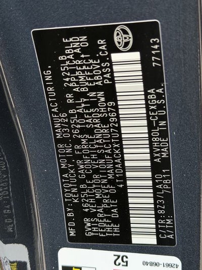 2026 Toyota Camry XLE