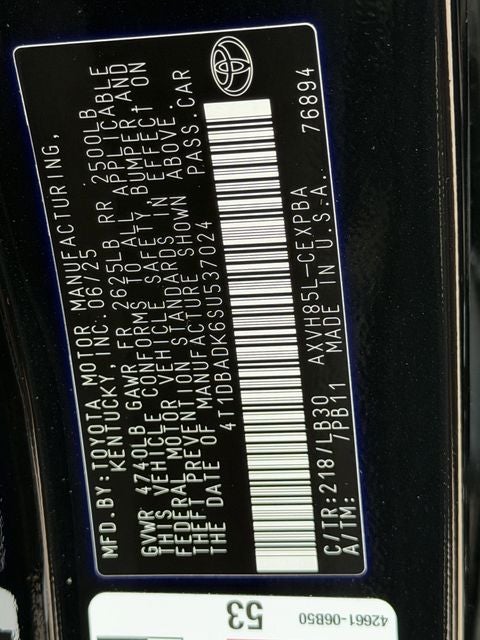 2025 Toyota Camry XSE