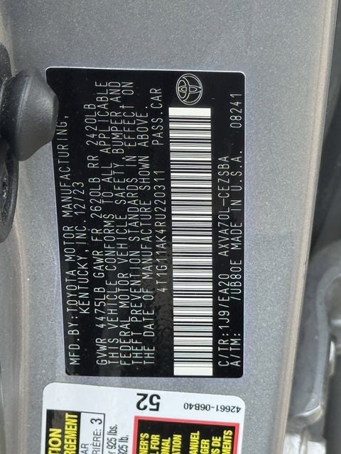 2024 Toyota CAMRY SE