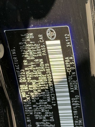 2023 Toyota CAMRY XSE