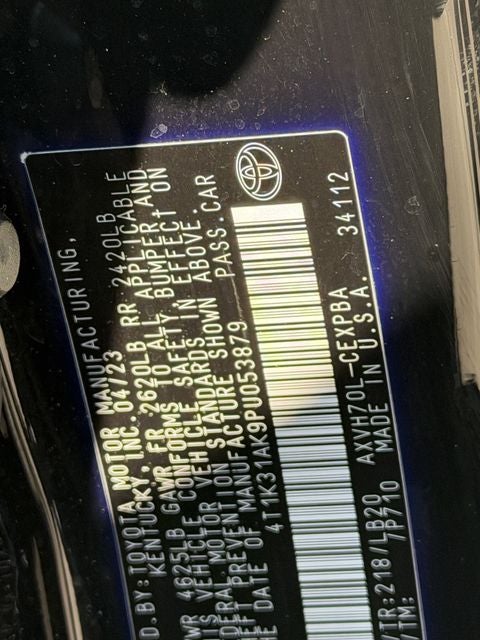 2023 Toyota CAMRY XSE