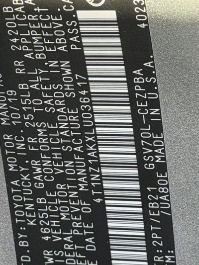 2020 Toyota CAMRY TRD V6