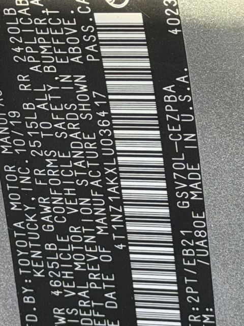 2020 Toyota CAMRY TRD V6