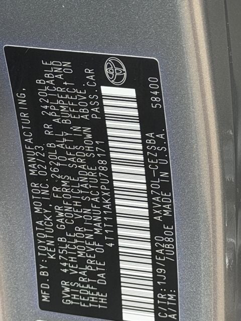 2023 Toyota CAMRY SE