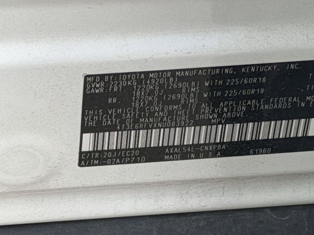 2022 Toyota RAV4 HYBRID XSE