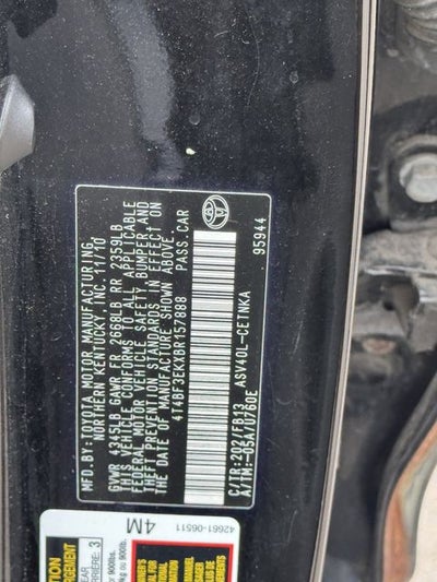 2011 Toyota CAMRY LE