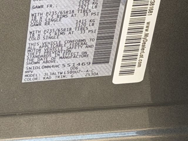 2017 INFINITI QX60 Base