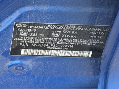 2018 Hyundai Elantra SEL