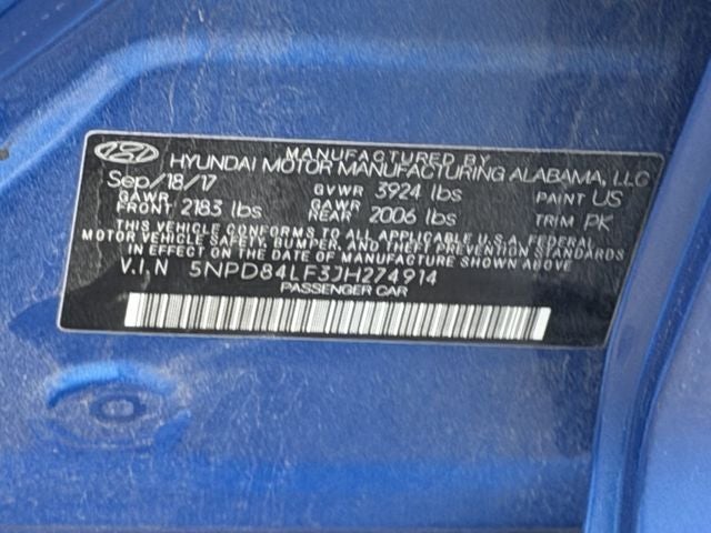 2018 Hyundai Elantra SEL