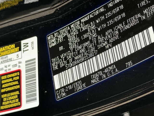 2024 Toyota HIGHLANDER XLE