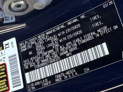 2026 Toyota Highlander Platinum