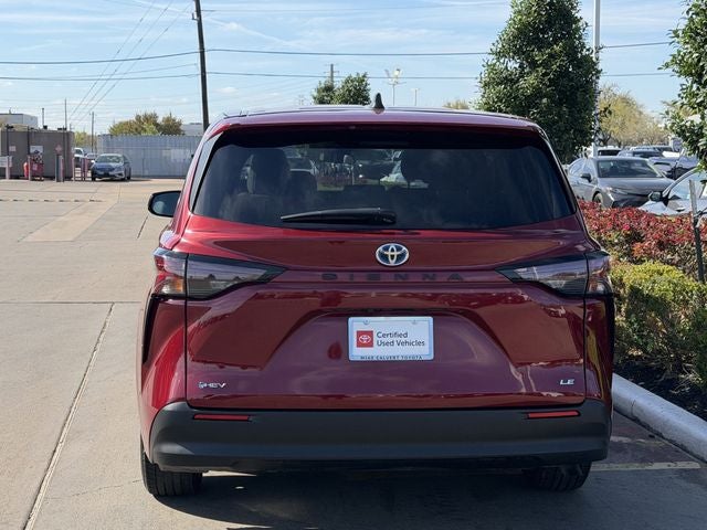 2025 Toyota SIENNA LE LE 8 Passenger