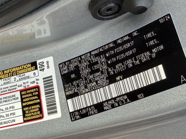 2025 Toyota SIENNA LE LE 8 Passenger