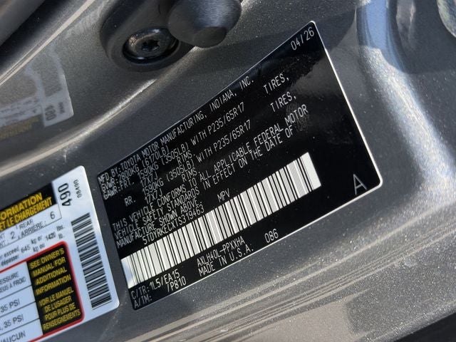 2026 Toyota Sienna XLE