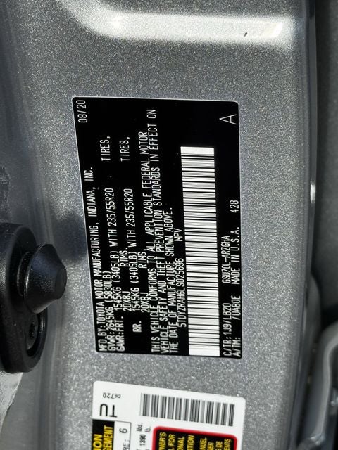 2020 Toyota Highlander Limited
