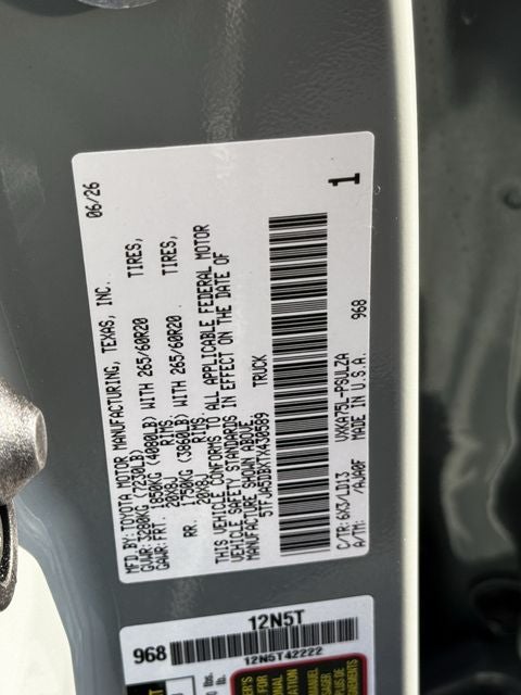 2026 Toyota Tundra Limited