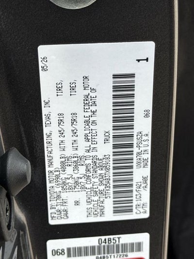 2026 Toyota Tundra SR