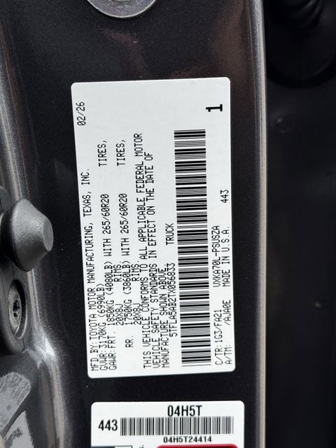 2026 Toyota Tundra SR5