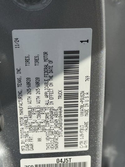 2025 Toyota TUNDRA 4X2 SR5