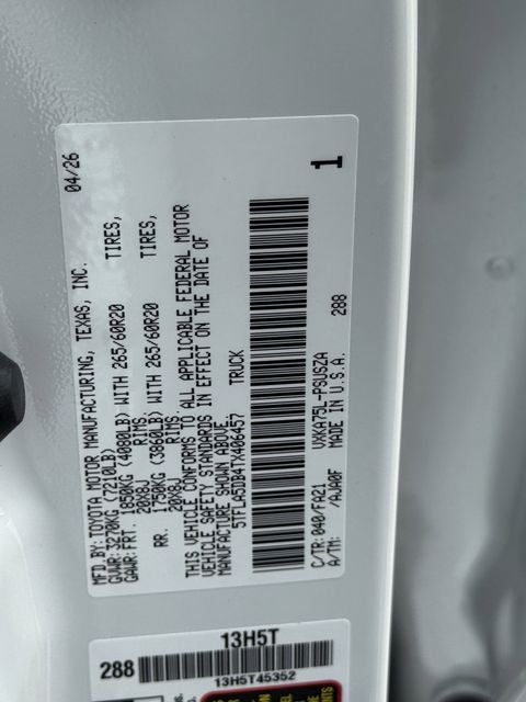 2026 Toyota Tundra SR5