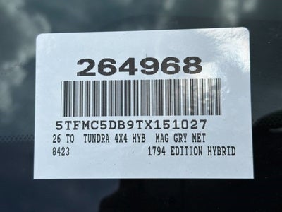 2026 Toyota Tundra i-FORCE MAX 1794 Edition i-FORCE MAX