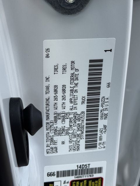 2026 Toyota Tundra Platinum