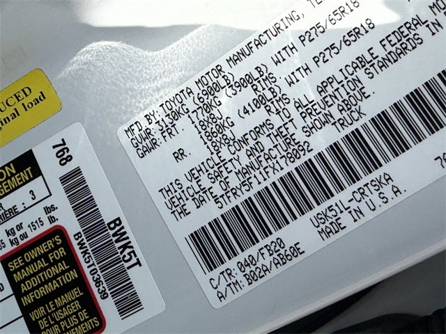 2015 Toyota TUNDRA 4X2 SR5