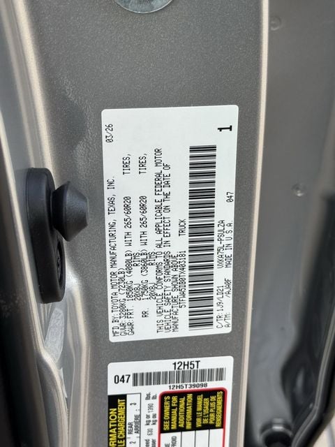 2026 Toyota Tundra Limited