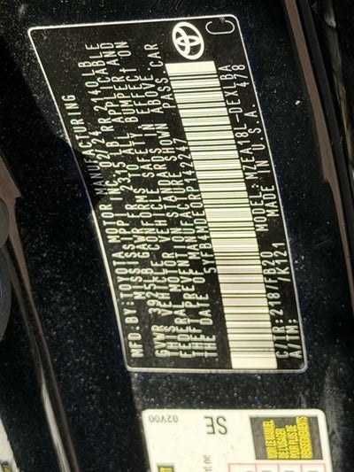 2024 Toyota COROLLA LE