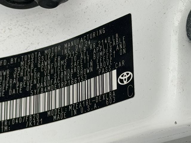 2024 Toyota COROLLA LE
