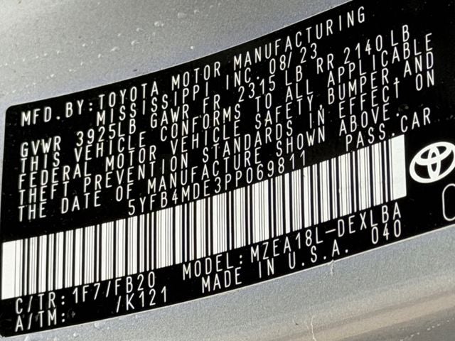 2023 Toyota COROLLA LE