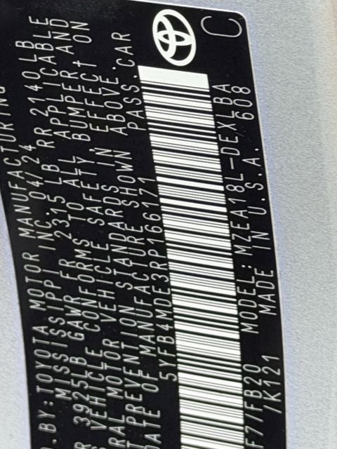 2024 Toyota COROLLA LE