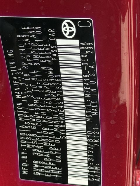 2025 Toyota COROLLA LE