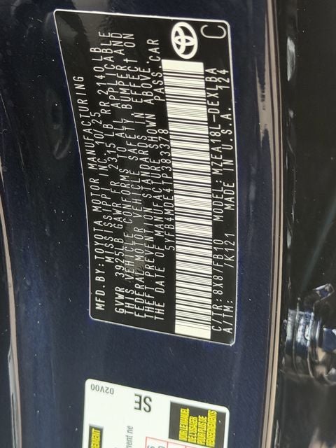 2026 Toyota COROLLA LE