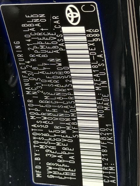 2024 Toyota COROLLA LE