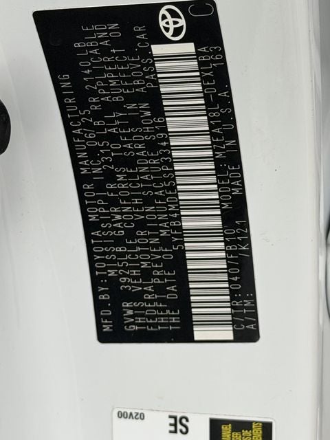 2025 Toyota COROLLA LE