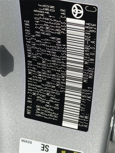 2024 Toyota COROLLA LE