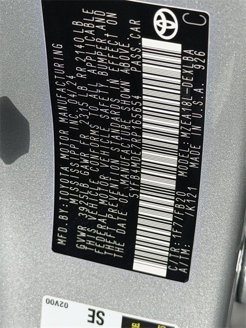 2024 Toyota COROLLA LE