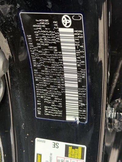 2025 Toyota COROLLA LE