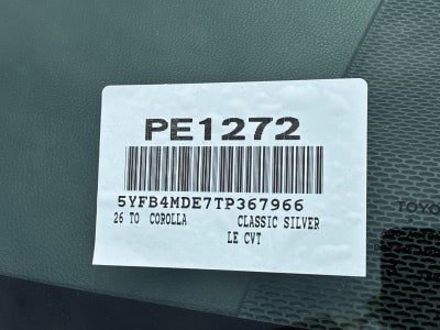 2026 Toyota Corolla LE