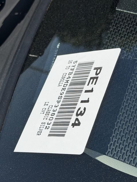 2025 Toyota COROLLA LE