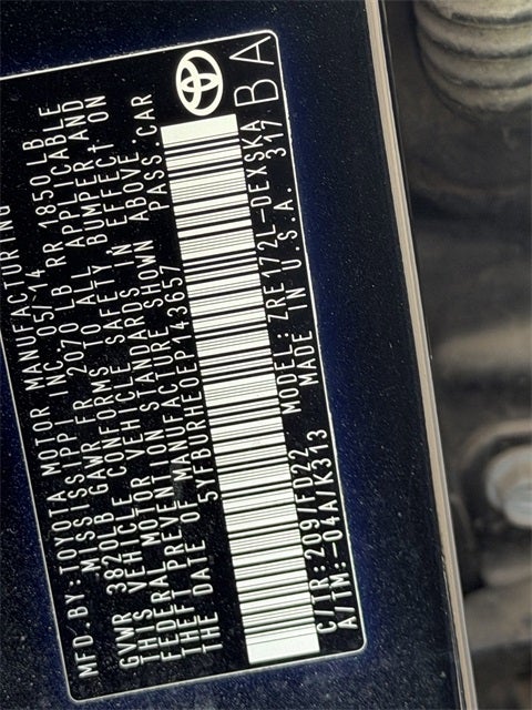 2014 Toyota COROLLA S Plus