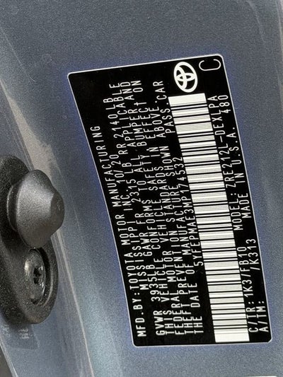 2021 Toyota COROLLA LE