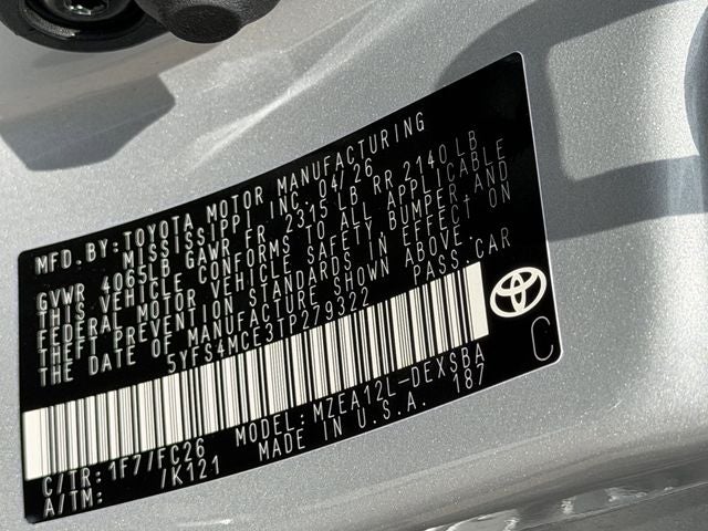 2026 Toyota Corolla SE