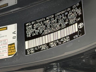 2025 Toyota COROLLA HYBRID LE