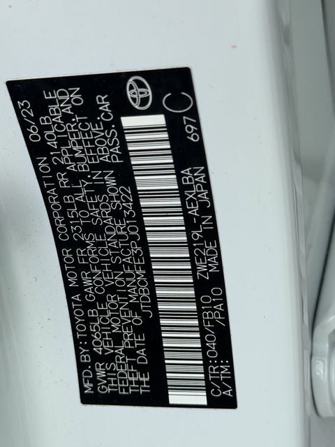 2023 Toyota COROLLA HYBRID LE